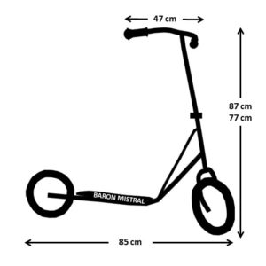 mesures petite trottinette 3 ans - Trottinette made in France