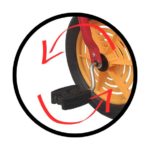 logo roue avec pédales vélo - draisienne made in France
